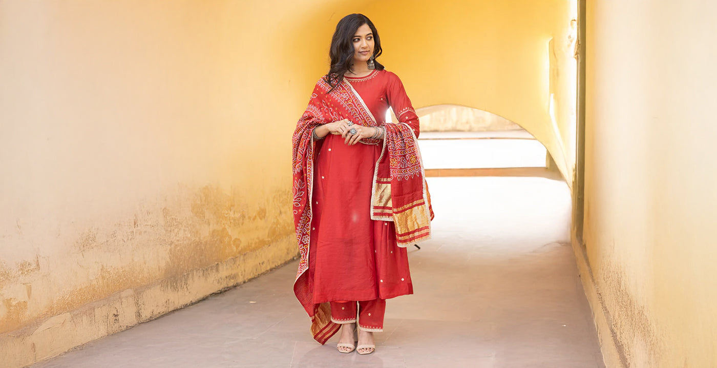 Top 5 Chanderi Kurtas for the Wedding Season