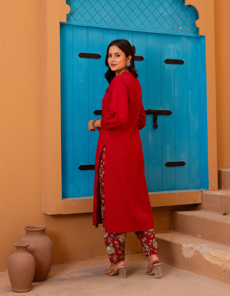 Red Paisley Handblock Suit Set - 001A1029.png