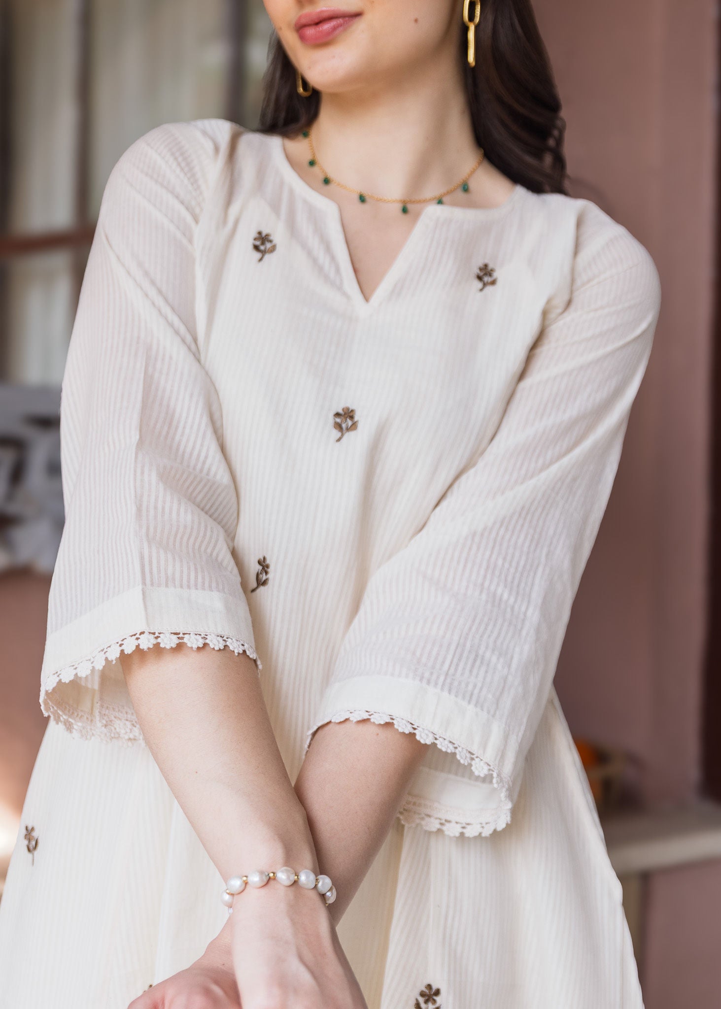 Off White Silly Cottan 3 Kali Suit Set