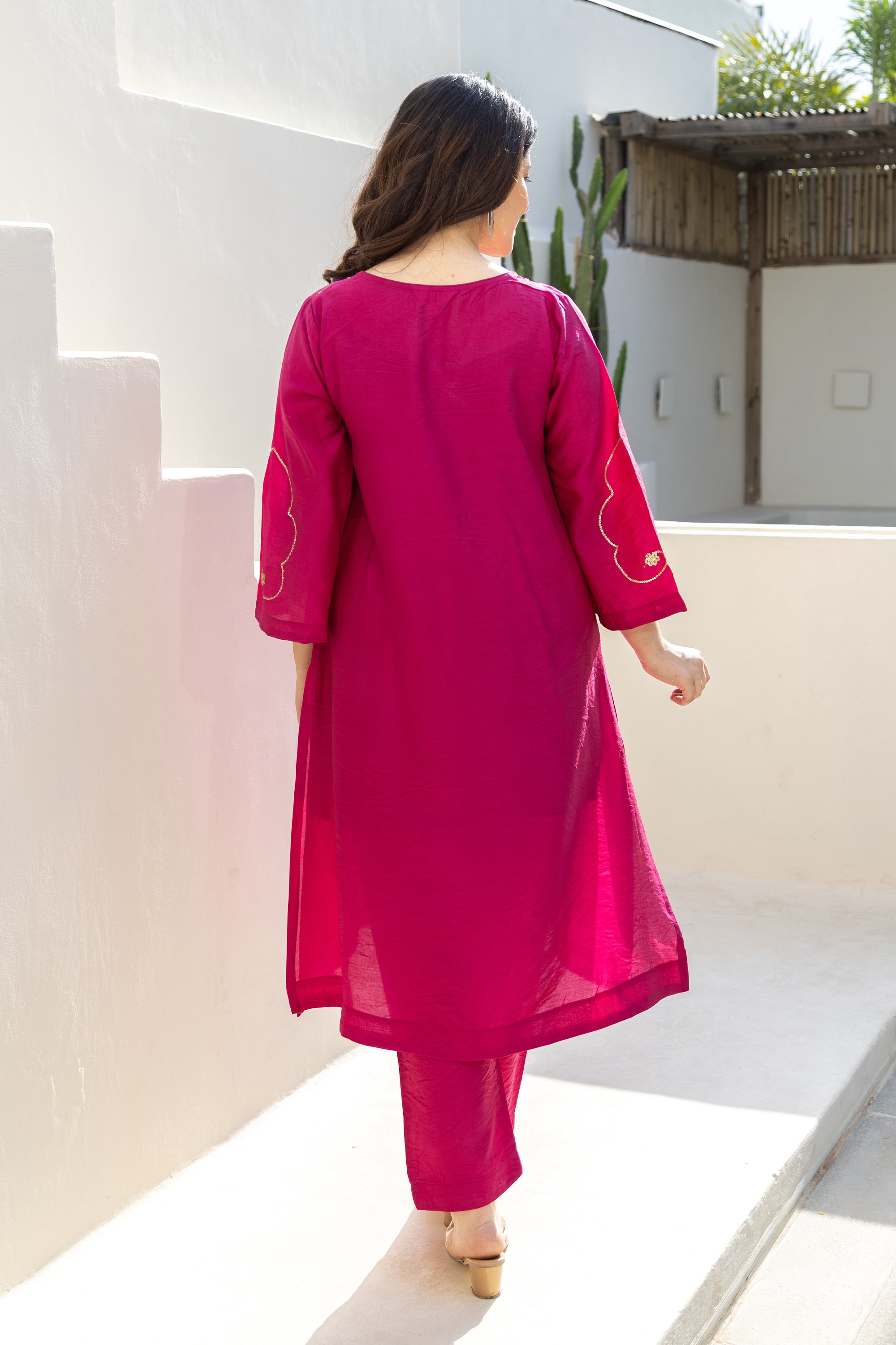 Rani Bagh Embroidered Chanderi Co-Ord Set