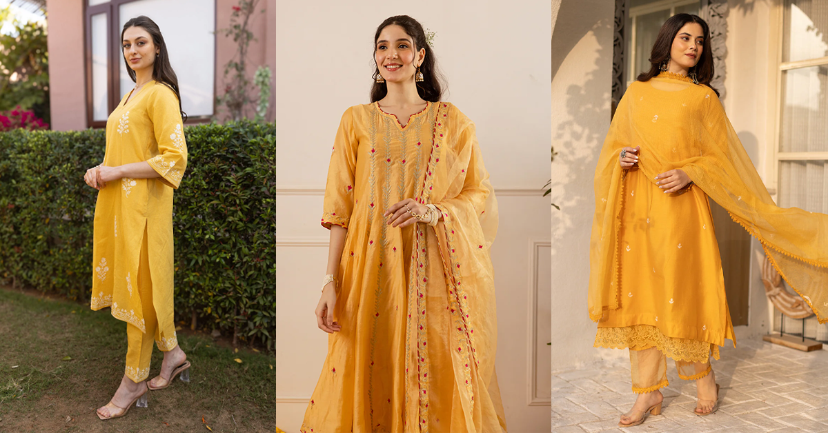 yellow dress for haldi