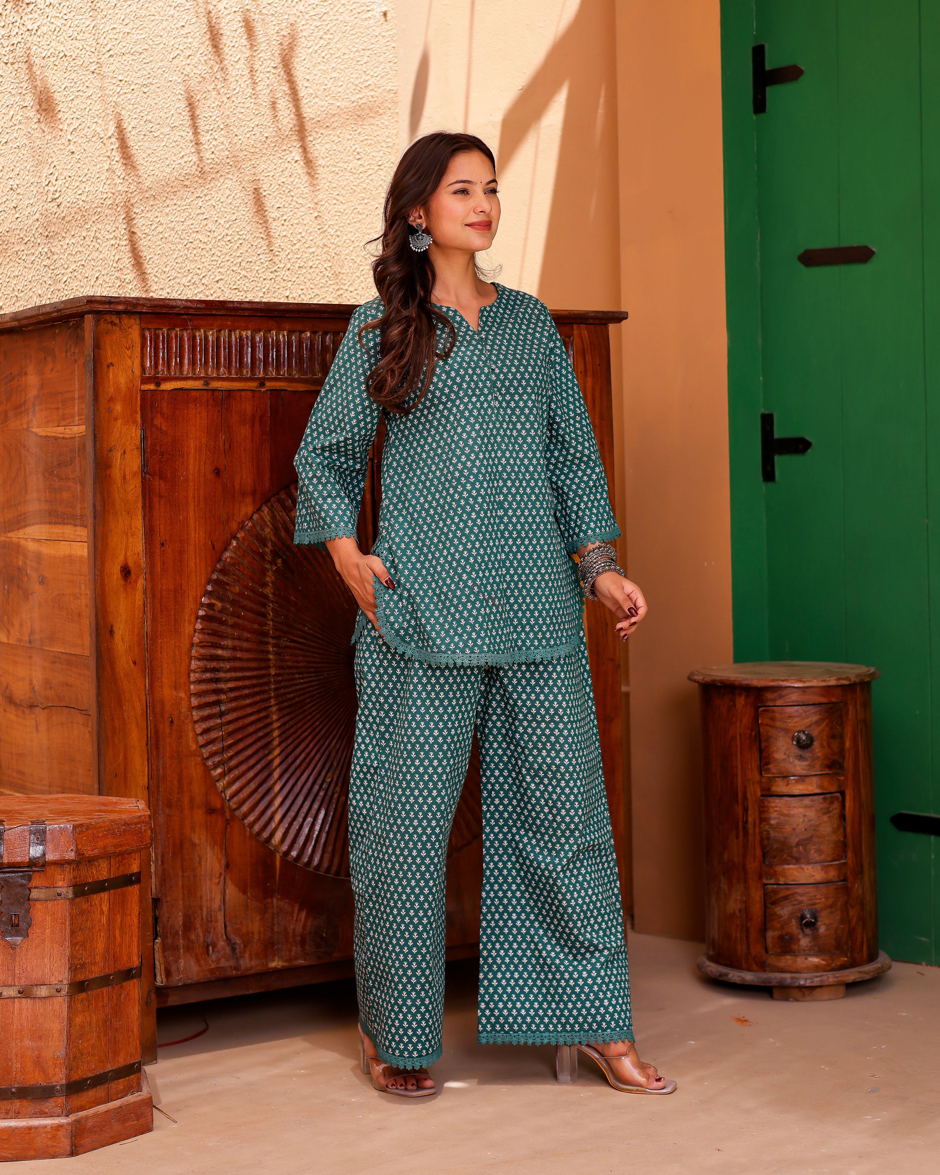 Rama Green Handblock Suit Set - 001A0909.JPG