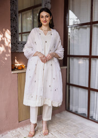 Off White Silly Cotton 3 Kali Suit Set