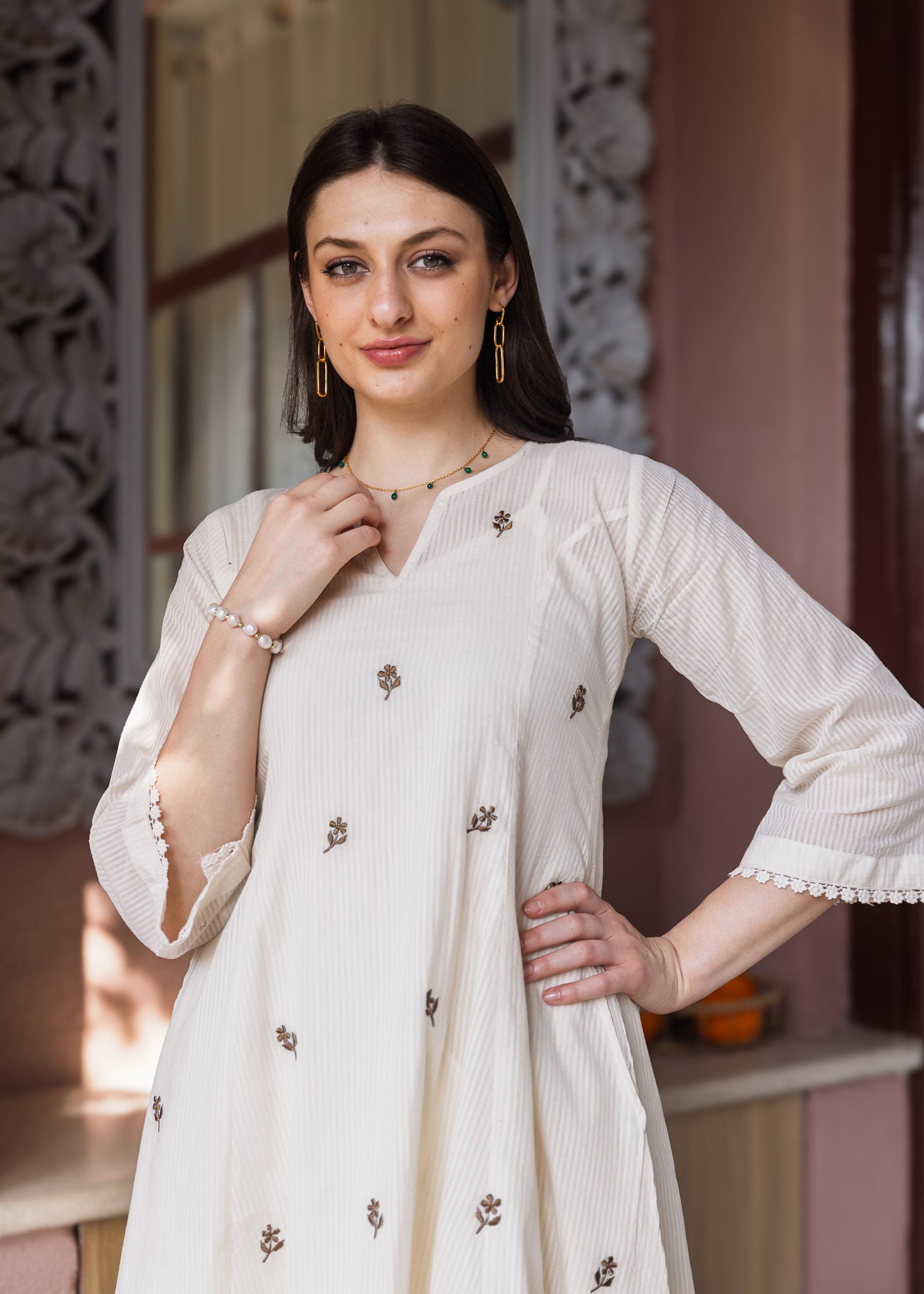 Off White Silly Cottan 3 Kali Suit Set