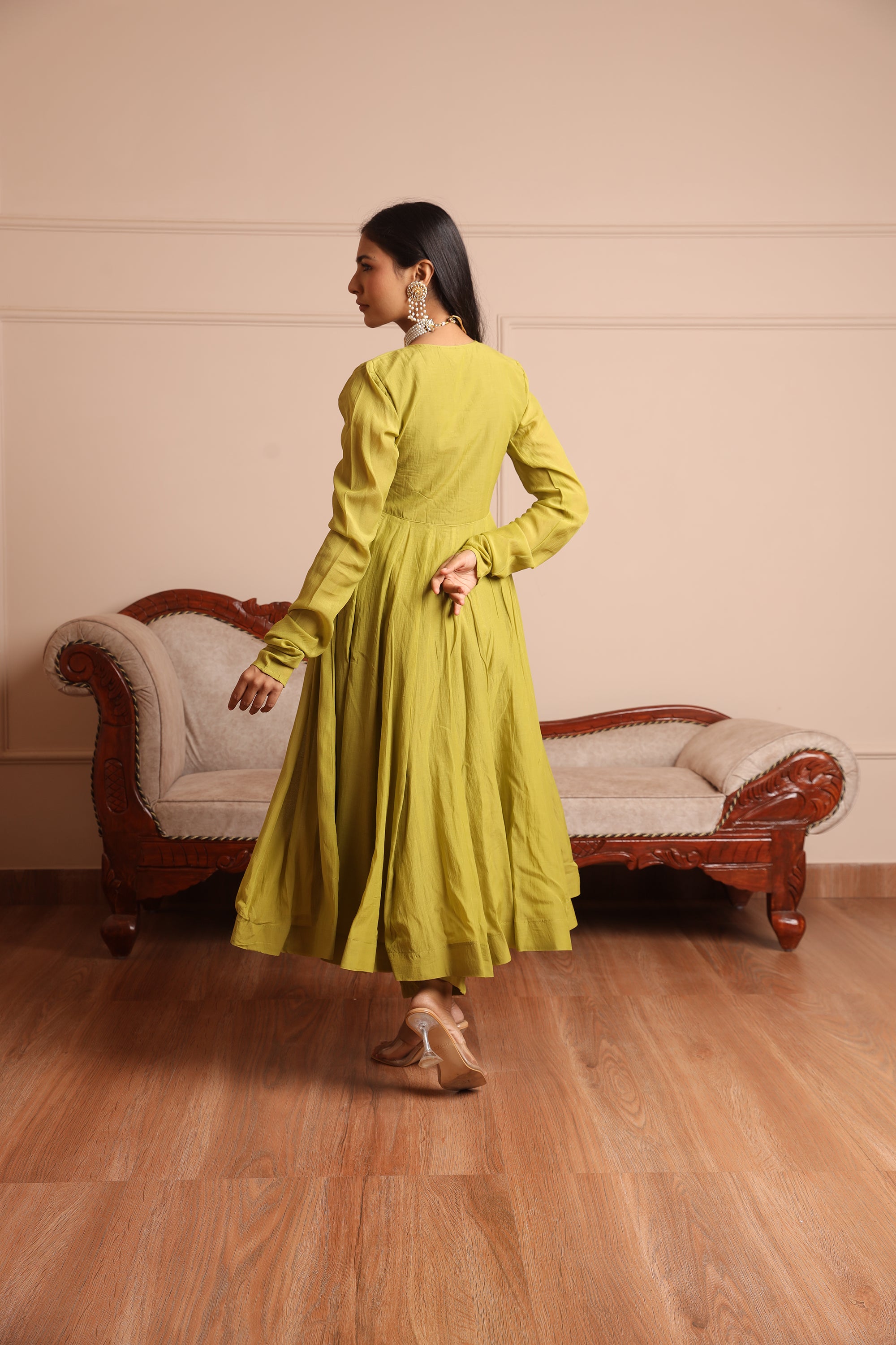 Green anarkali suit - Asrumo