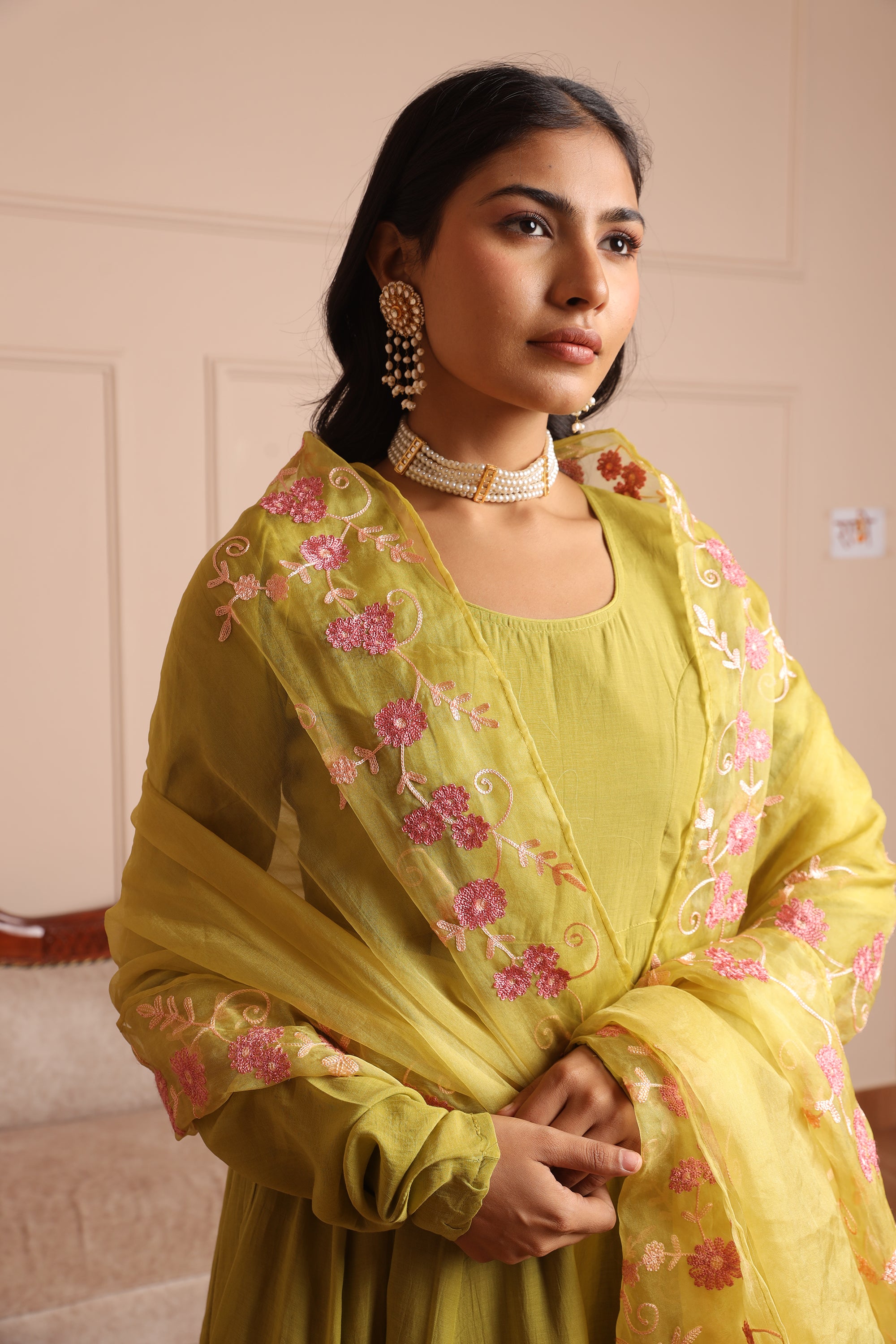Green anarkali suit - Asrumo