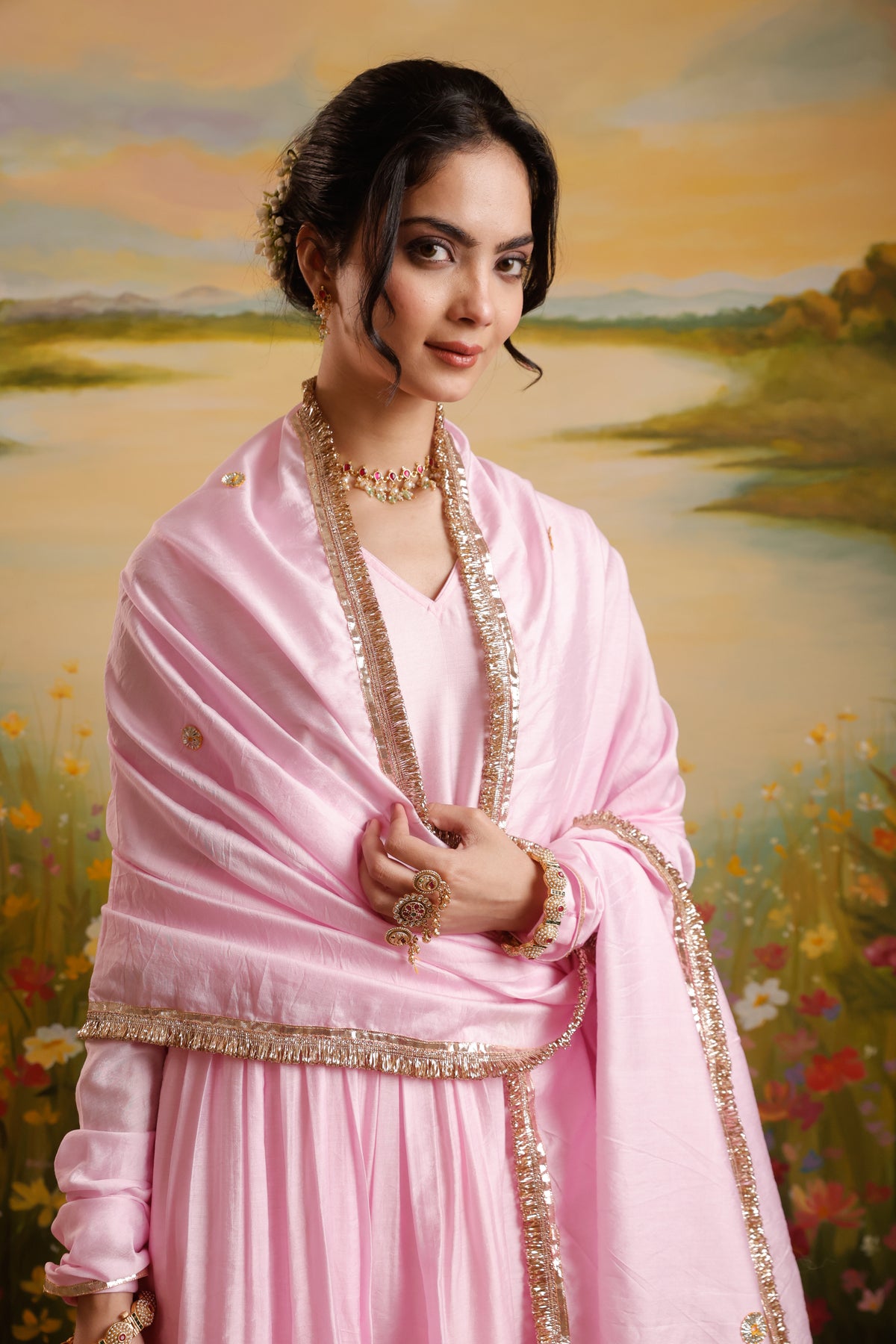 Ruhani Pink Chanderi Anarkali Set | AS-PFC-4 (7).jpg
