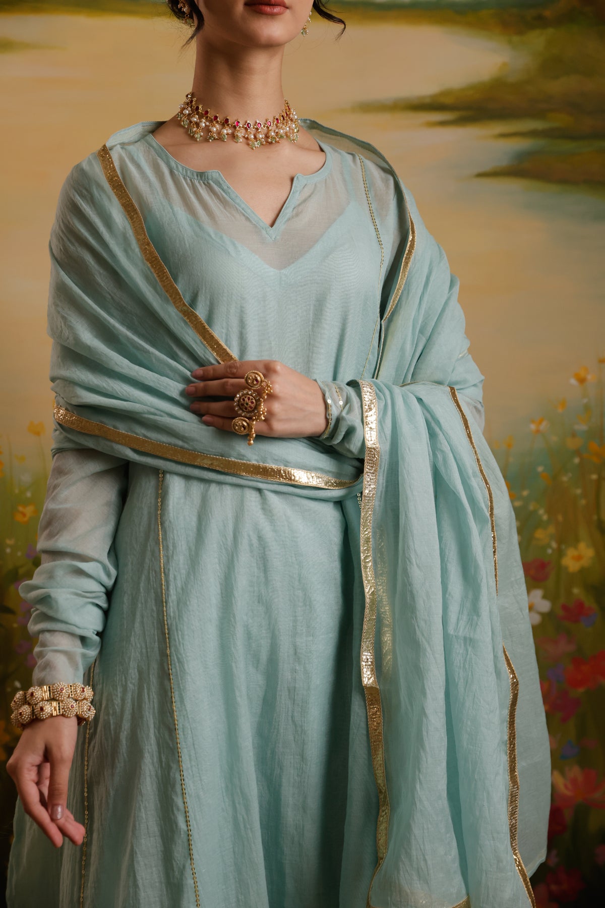 Saanjh Powder Blue Chanderi Suit Set | AS-PFC-5 (1).jpg