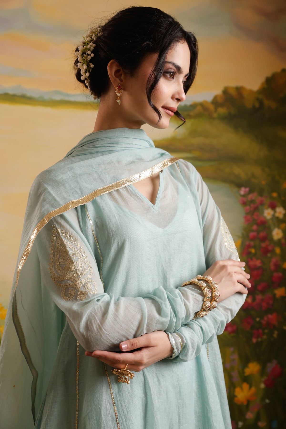 Saanjh Powder Blue Chanderi Suit Set | AS-PFC-5 (8).jpg