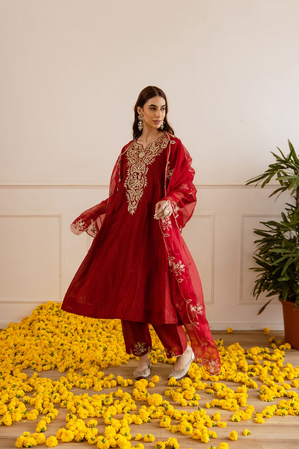 Statement Red Suits for Festive and Wedding Functions 2 Statement Red Suits for Festive and Wedding Functions