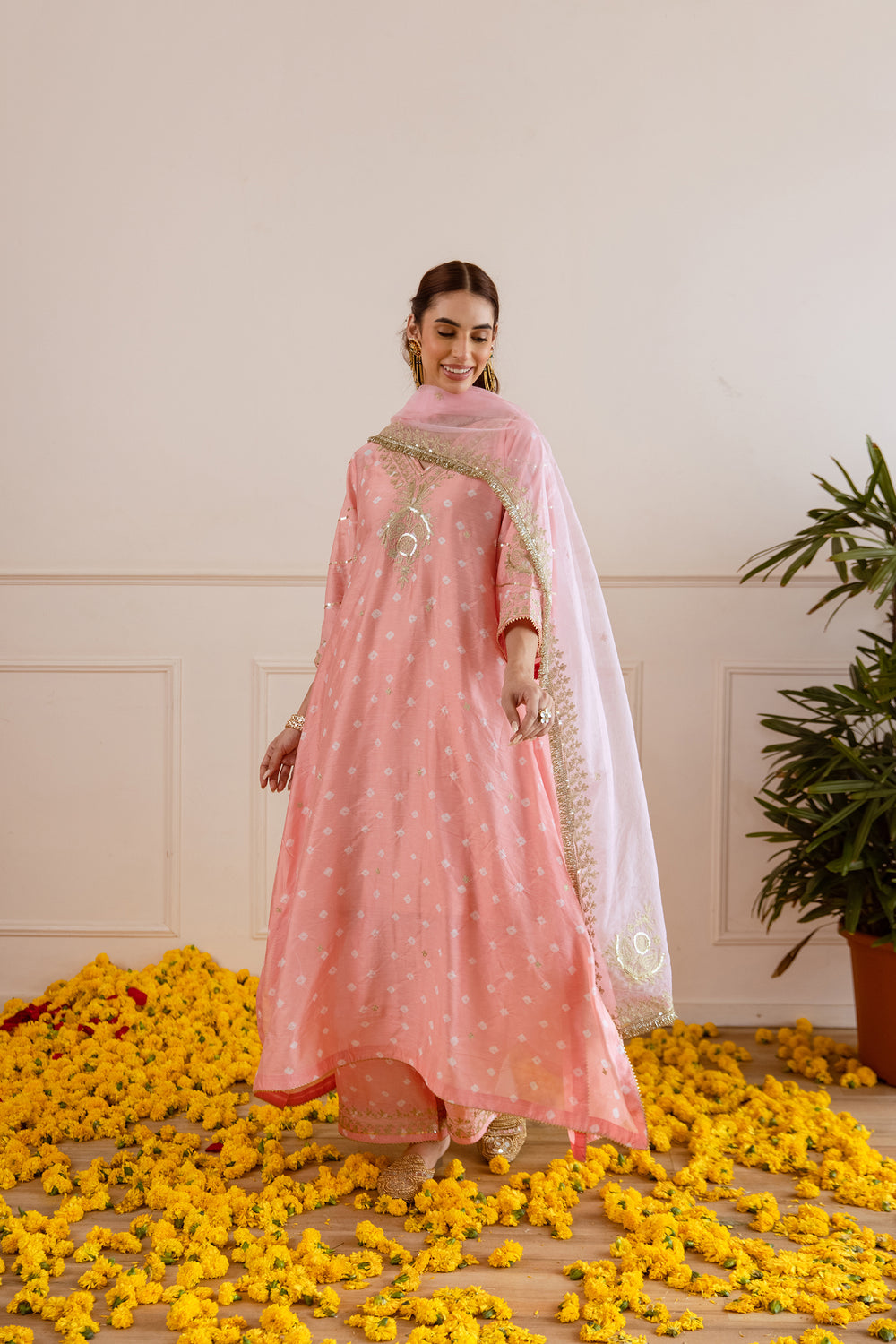 What to Wear on Janmashtami Puja: Ethnic Outfit Ideas for Women 7 2. Festive Wear Kurta Sets for Home Celebrations